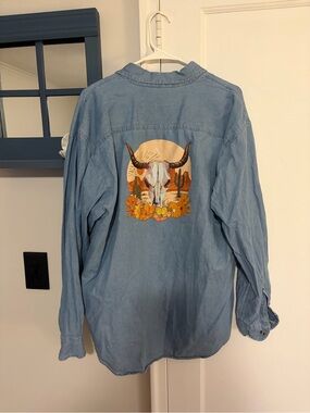 Port and Company Light Blue Denim Shirt